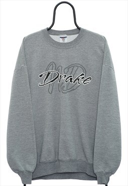 Vintage ND Drake Graphic Grey Sweatshirt Womens