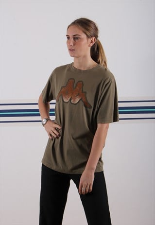 KHAKI KAPPA T-SHIRT