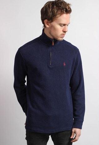 VINTAGE RALPH LAUREN HALF ZIP SWEATSHIRT