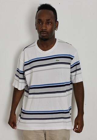 VINTAGE STRIPED LACOSTE T-SHIRT XL
