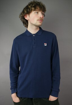 Vintage Fila Long Sleeve T-Shirt in Blue