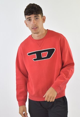 VINTAGE RED DIESEL 90S SWEATSHIRT JUMPER