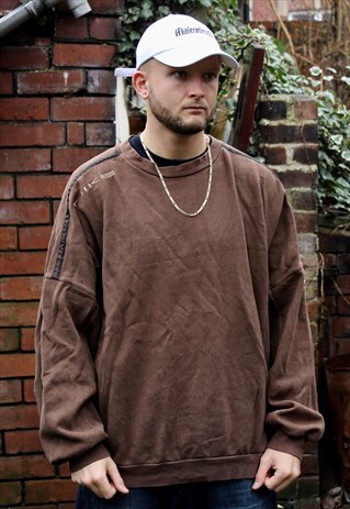 VINTAGE BROWN NIKE SWEATSHIRT XL