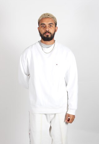 VINTAGE TOMMY HILFIGER SWEATSHIRT WHITE