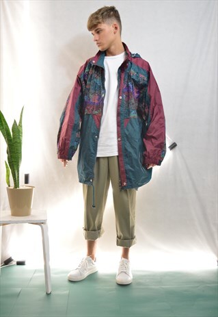 OVERSIZE FESTIVAL MULTICOLOUR WINDBREAKER JACKET