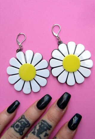 XL DAISY FESTIVAL FLOWER EARRINGS