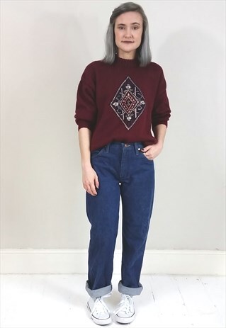 00'S BLUE DENIM LOWER RISE JEANS