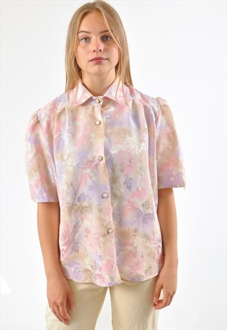 VINTAGE 80'S BLOUSE IN PINK