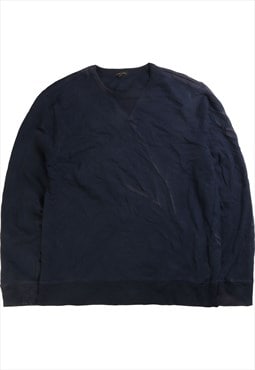 Vintage 90's Banana Republic Sweatshirt Plain Crewneck Navy