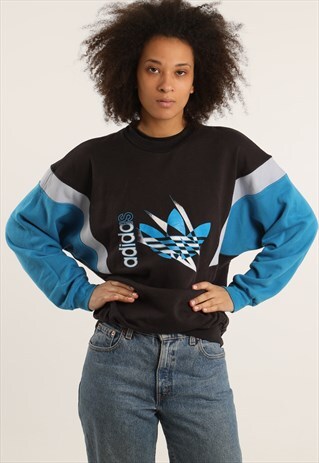 VINTAGE ADIDAS PRINT LOGO SWEATSHIRT