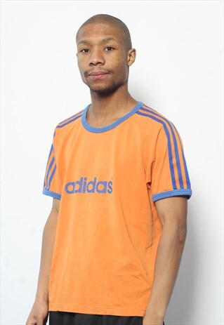 VINTAGE ADIDAS SPELLOUT T-SHIRT ORANGE