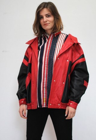 90'S RETRO LEATHER JACKET