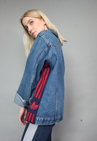 VINTAGE 90'S REWORKED ADIDAS DENIM JACKET