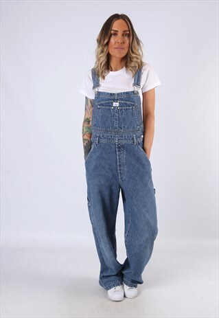 DENIM DUNGAREES CALVIN KLEIN WIDE LEG UK 12 (CEE)