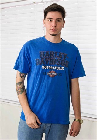 VINTAGE HARLEY-DAVIDSON T-SHIRT LOGO 90S L 8.2