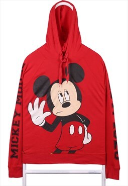 Vintage 90's Disney Hoodie Mickey Mouse Back Print Pullover