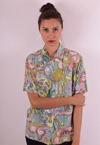 VINTAGE FESTIVAL PRINT SHIRT (517)