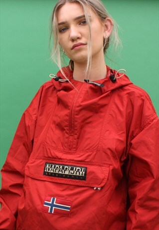 VINTAGE NAPAPIJRI PACKABLE WATERPROOF WINDBREAKER / JACKET