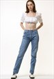 Levi's 501 Vintage High Waisted Straight Jeans W29 L32 5504
