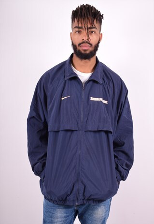 NIKE MENS VINTAGE TRACKSUIT TOP JACKET XL BLUE 90'S