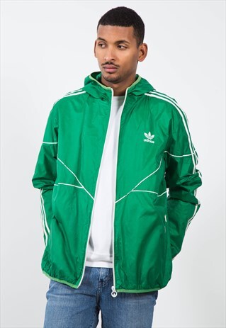 VINTAGE 90S ADIDAS RAINCOAT JACKET / S2373