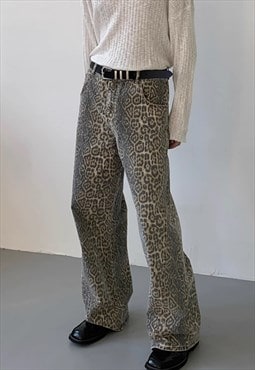 Women's Retro Camo Leopard Jeans A VOL.2