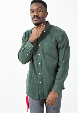 VINTAGE 80S CLASSIC TOMMY HILFIGER SHIRT / S5495