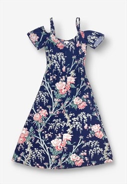 Y2K Warehouse Floral Patterned Button Dress Small BV21766