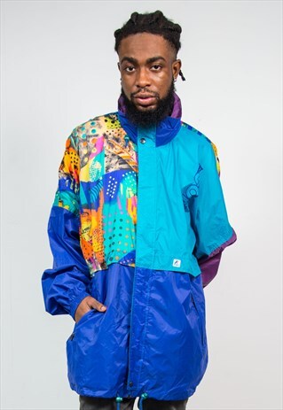 90'S K-WAY WATERPROOF CAGOULE RAIN JACKET