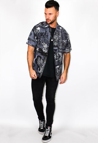 VINTAGE ABSTRACT PRINT SHIRT