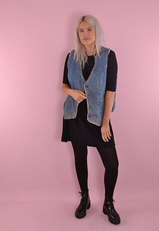 LEVI'S SHERPA GILET DENIM JACKET GDF981