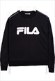 Fila 90's Spellout Logo Heavyweight Crewneck Sweatshirt Medi