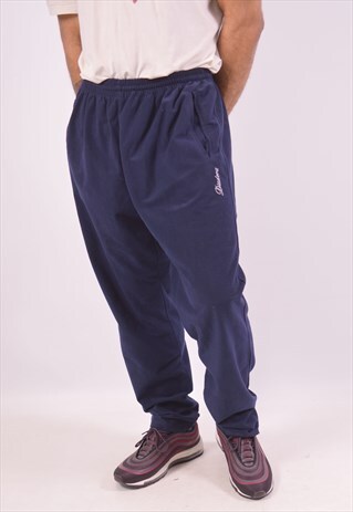VINTAGE DIADORA TRACKSUIT TROUSERS BLUE