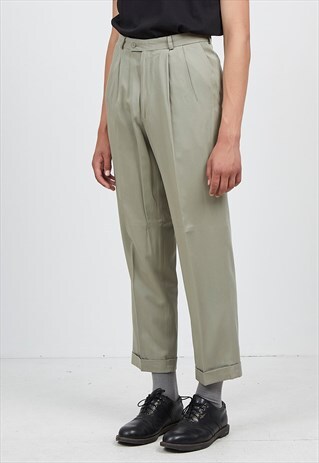 VINTAGE BEIGE COLOR CLUB TROUSERS BOTTOMS