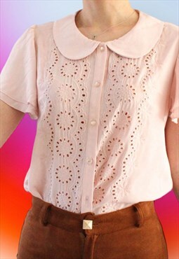Vintage Lovely Blouse Hollow S T915