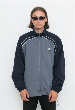 VINTAGE ADIDAS GREY TRACK JACKET