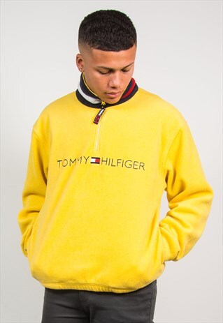 TOMMY HILFIGER FLEECE QUARTER ZIP SWEATSHIRT