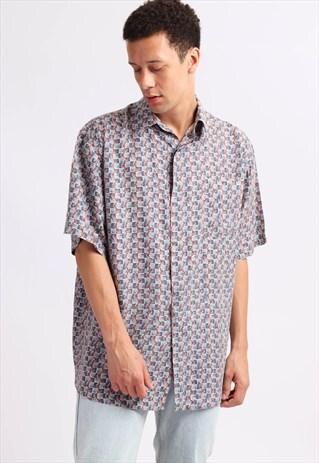 VINTAGE ABSTRACT PRINT SHIRT