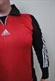 90'S FOOTBALL JERSEY, GOALKEEPER TEE SHIRT VINTAGE RED COLOR