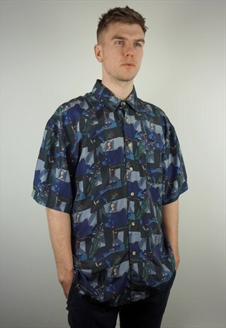 PURE SILK PATTERNED SHIRT