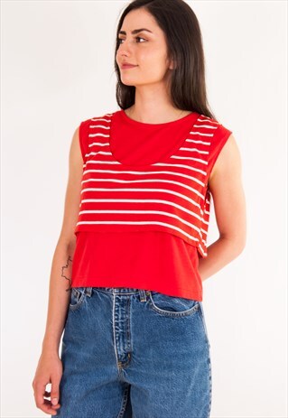 VINTAGE NAUTICAL LAYERED TANK TOP