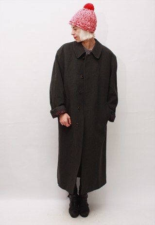 VINTAGE 80' AMAZING BLACK LONG CLASSIC WINTER COAT