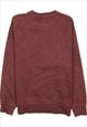 VINTAGE 90'S LEVI'S SWEATSHIRT CREW NECK SPELLOUT BURGUNDY