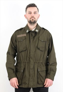1984 Men's S - M Italian Army Jacket Coat Military Surplus 