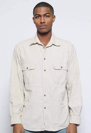 VINTAGE RIFLE CORDUROY SHIRT BEIGE