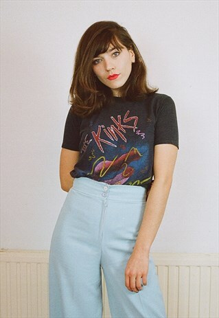 1980S VINTAGE THE KINKS TOUR T-SHIRT - BAND TEE FESTIVAL