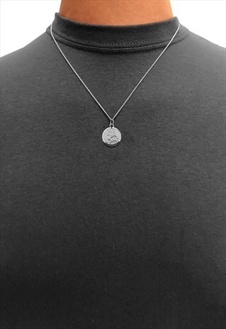 PENNY SAINT CHRISTOPHER 925 STERLING SILVER NECKLACE CHAIN