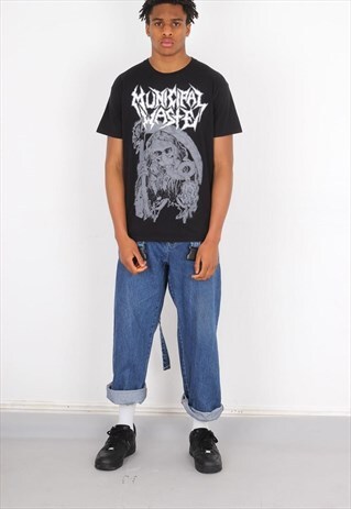 VINTAGE BLACK ROCK T SHIRT