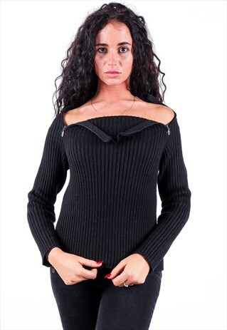 VINTAGE BELSTAFF 1/4 ZIP KNITWEAR JUMPER K505
