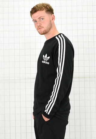 ADIDAS CLASSIC 3 STRIPE LONGSLEEVE T-SHIRT